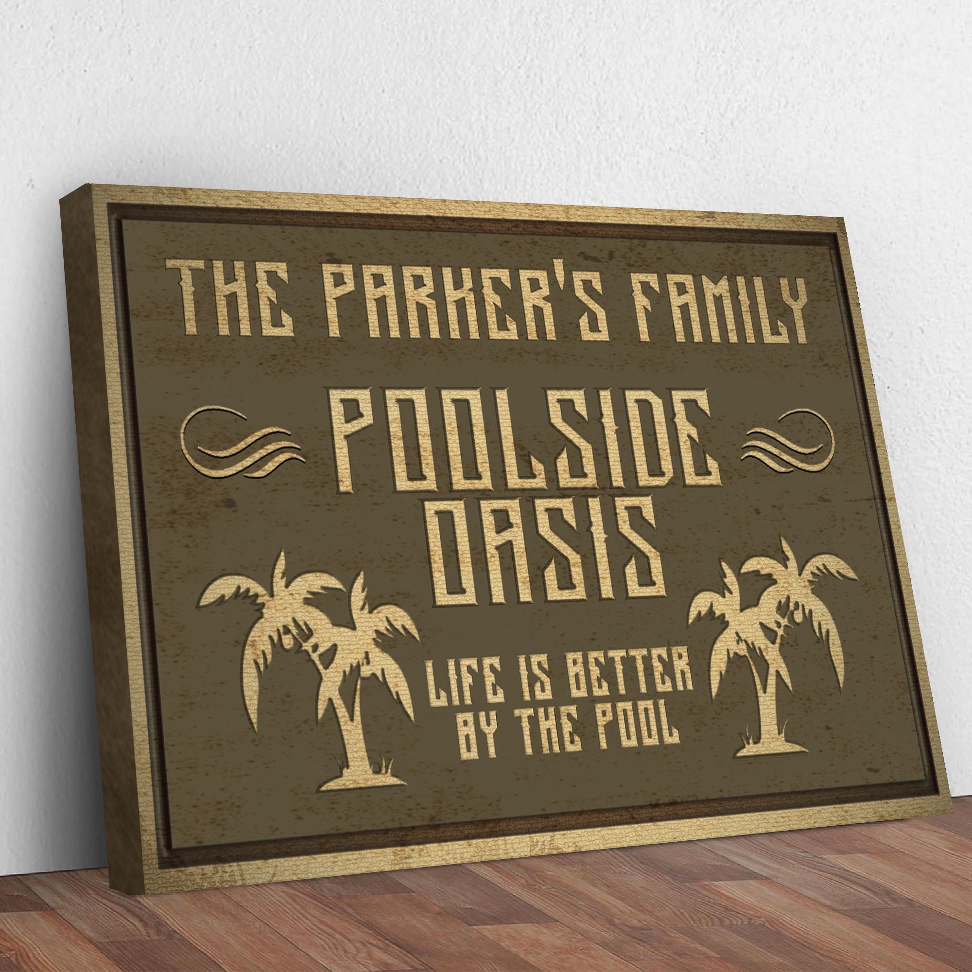 Family Swimming Pool Oasis Sign on sale at MyriadMart