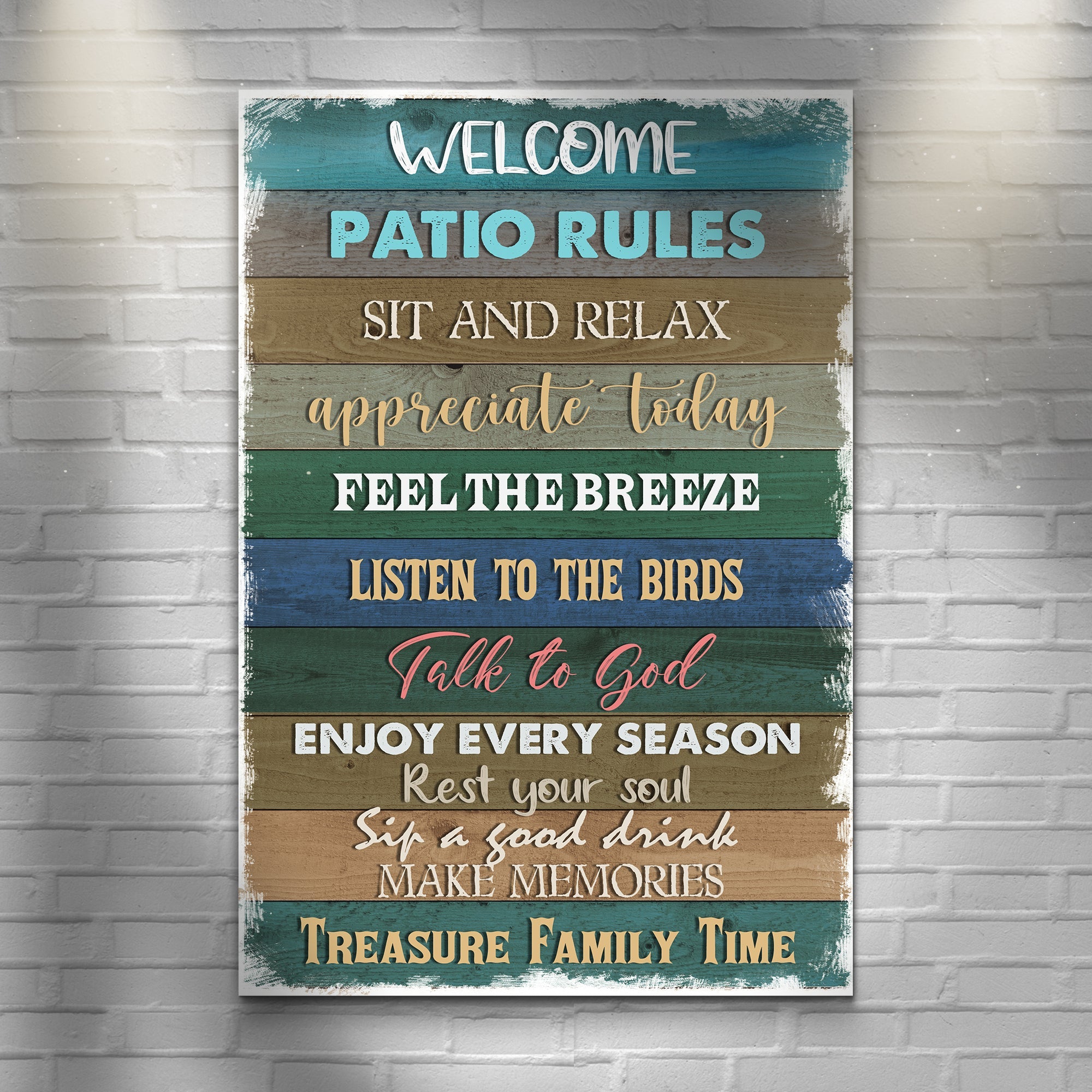 Patio Rules Sign on sale at MyriadMart