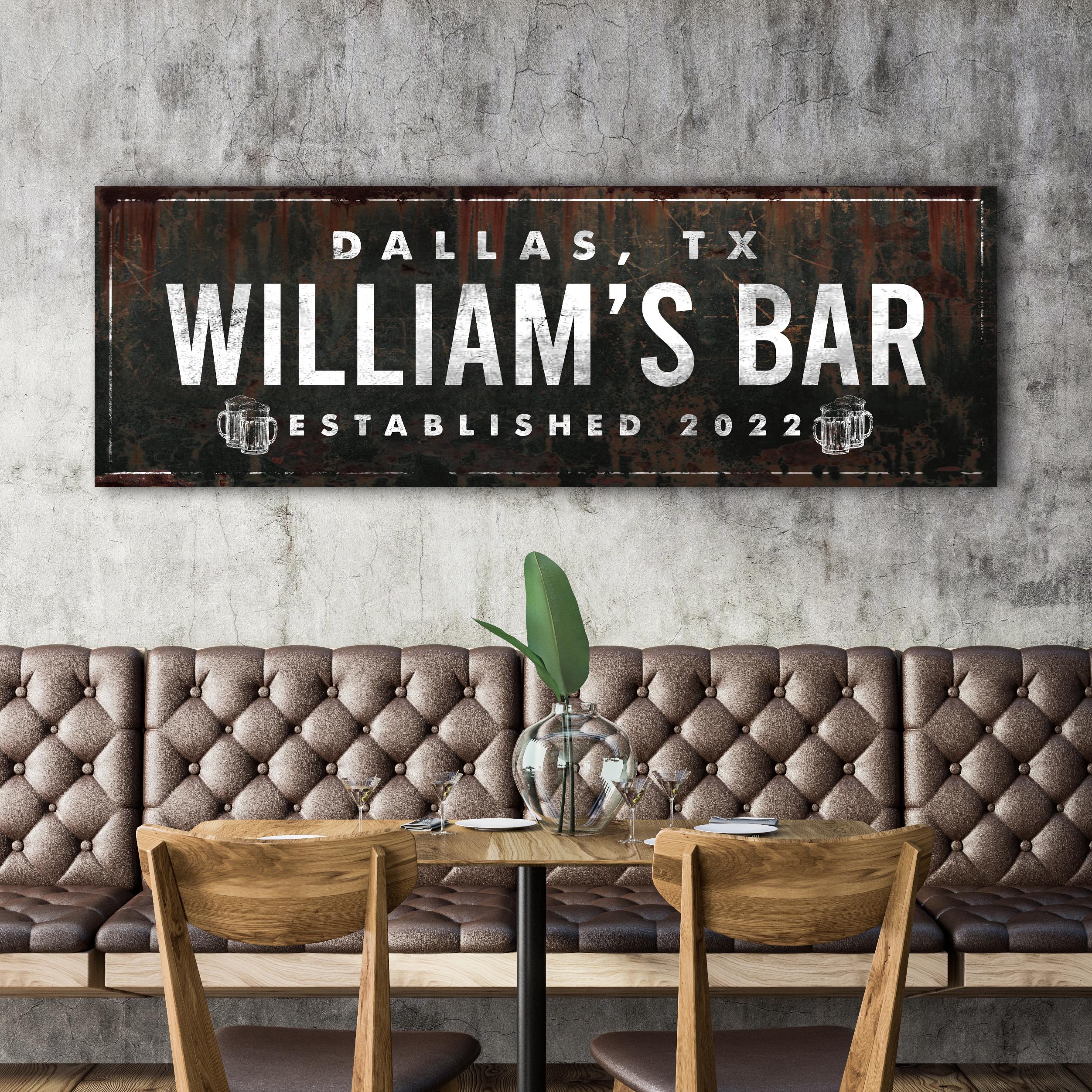Rustic Bar Sign on sale at MyriadMart