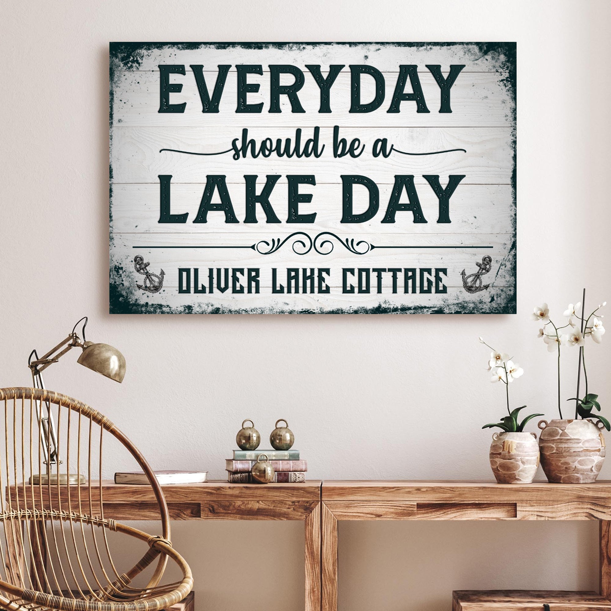 Everyday Should Be A Lake Day Sign on sale at MyriadMart
