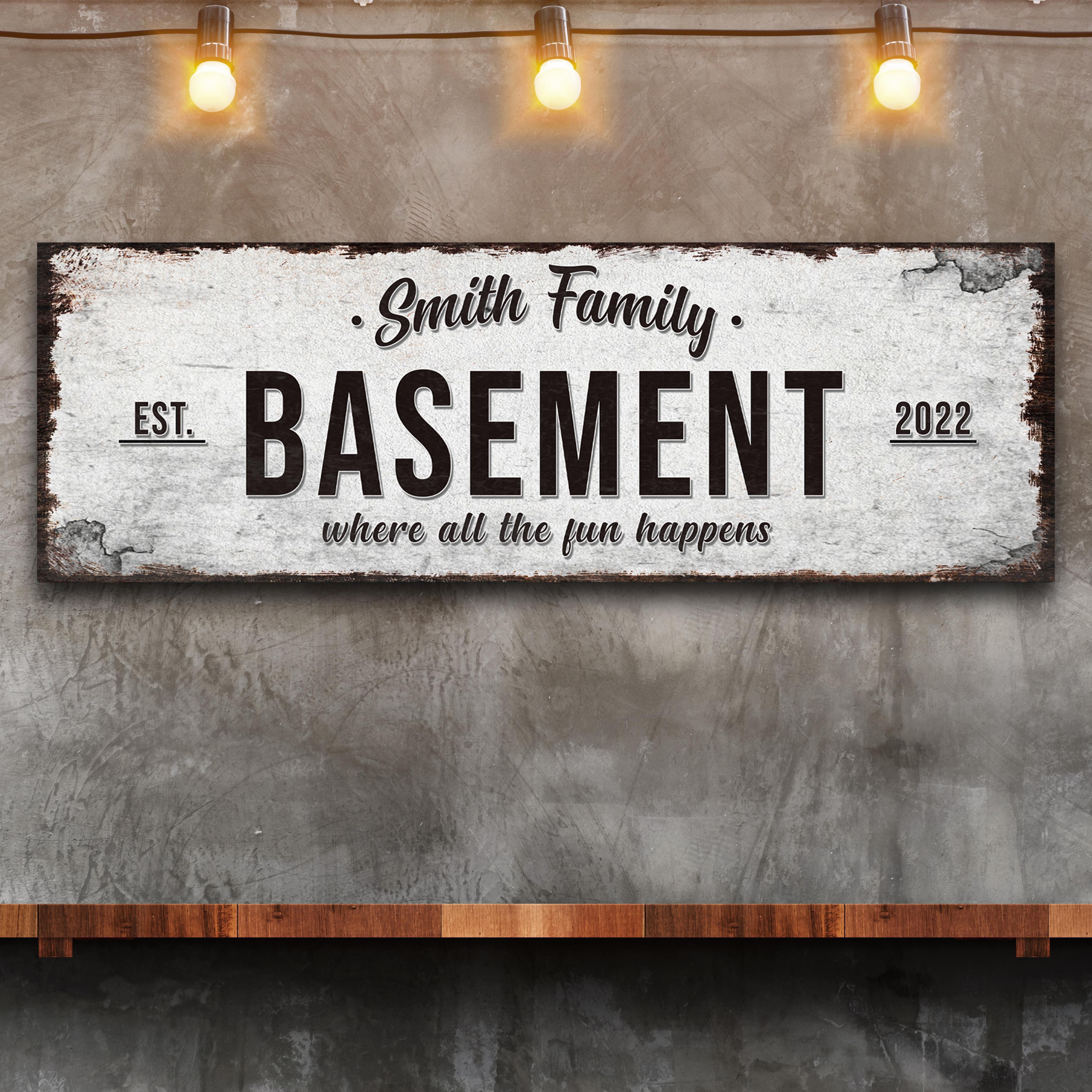 Family Basement Sign III on sale at MyriadMart