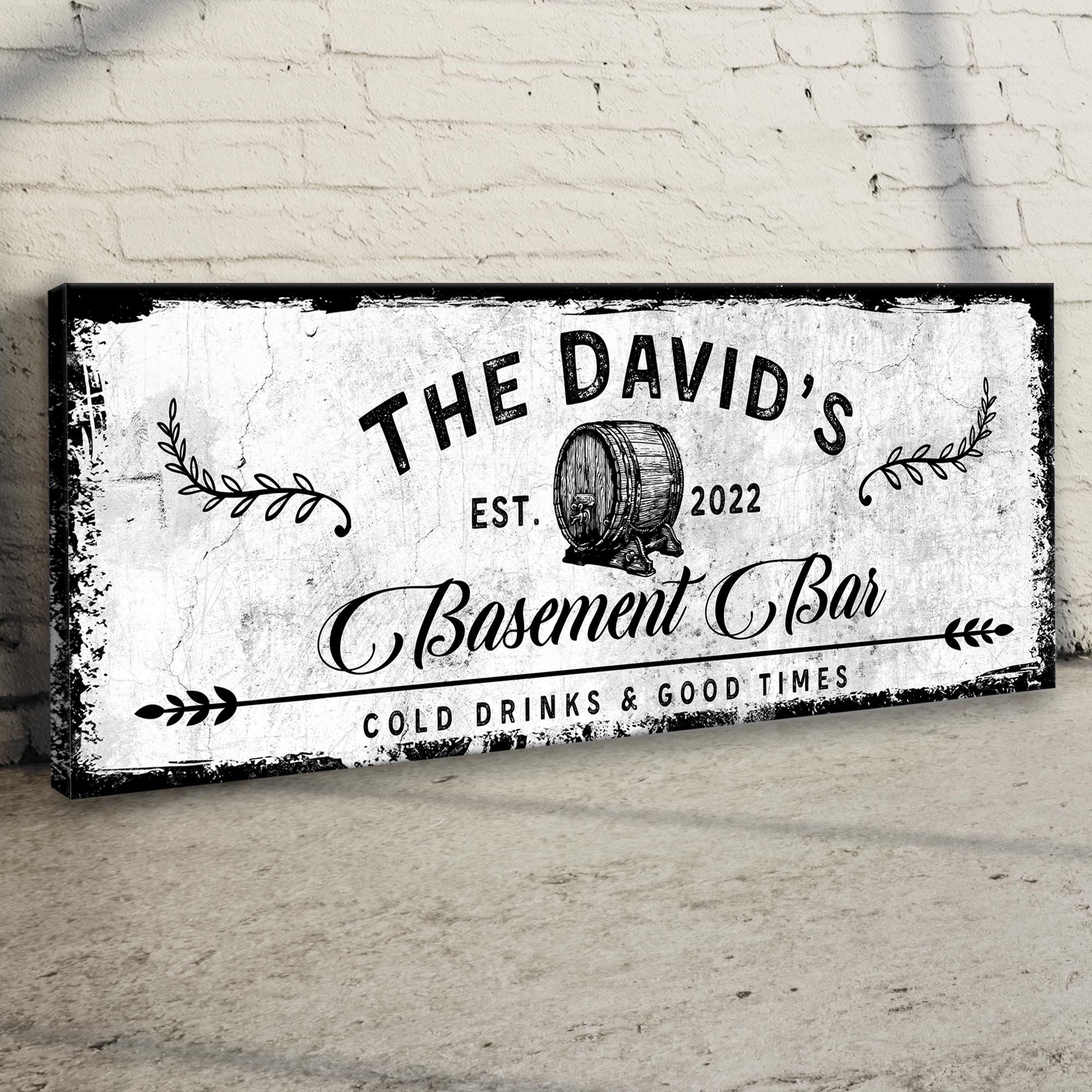 Basement Bar Barrel Sign on sale at MyriadMart