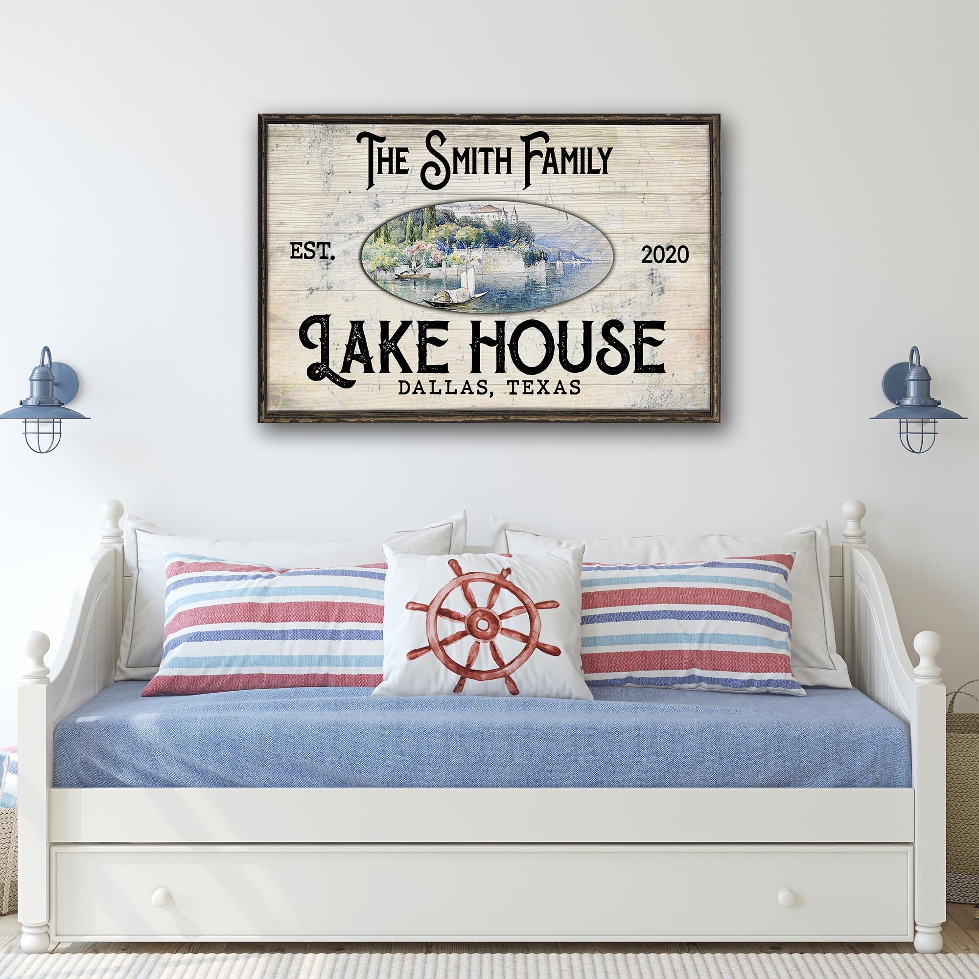 Family Lake House View Sign on sale at MyriadMart