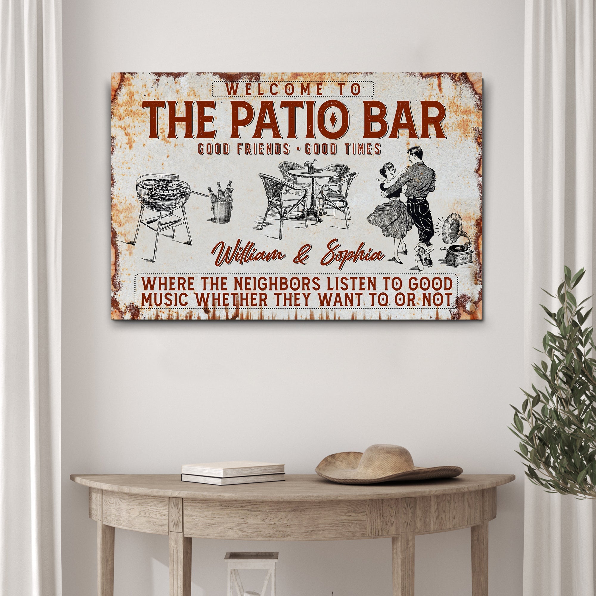 Welcome To The Patio Bar Sign II on sale at MyriadMart