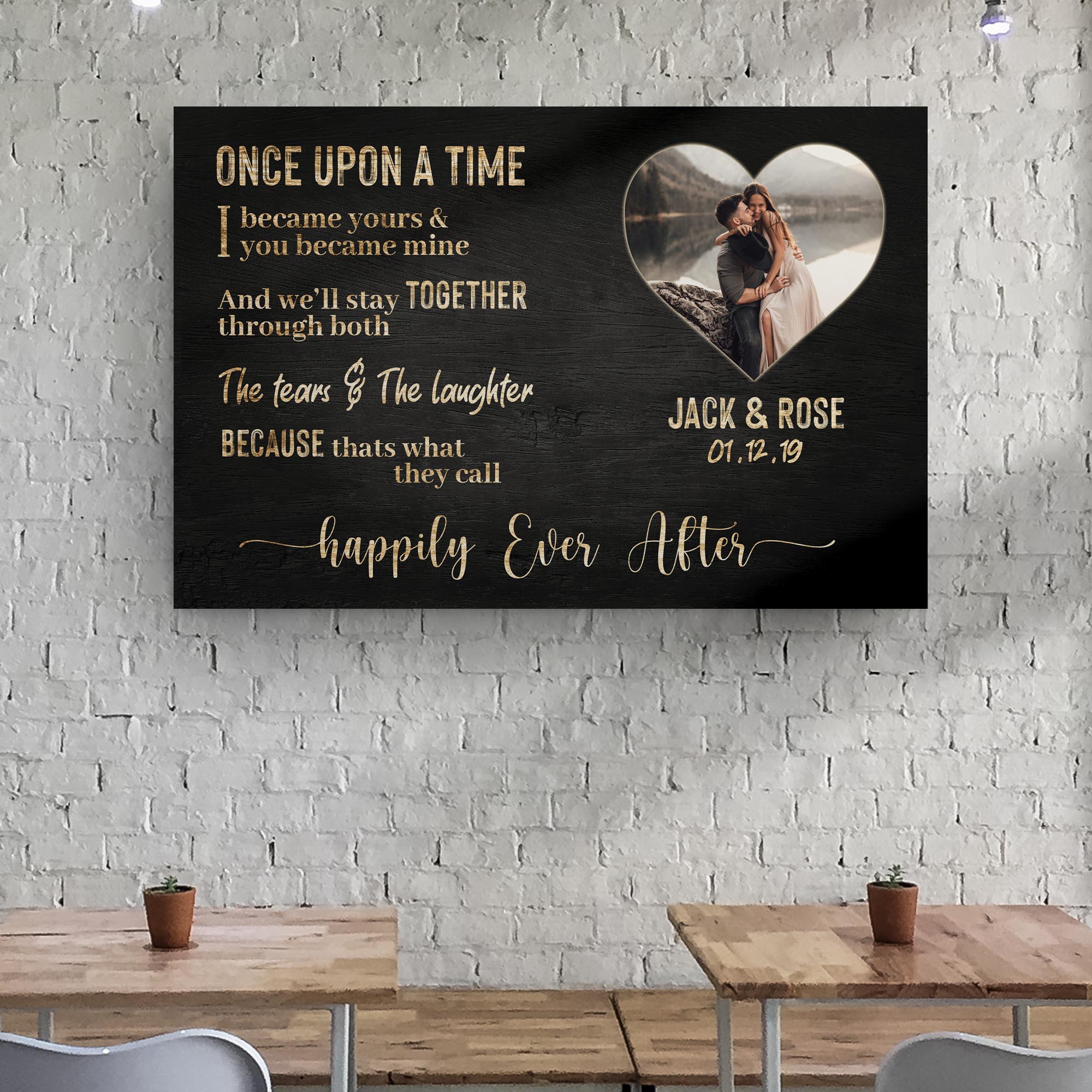 Happily Ever After Couple Sign III on sale at MyriadMart