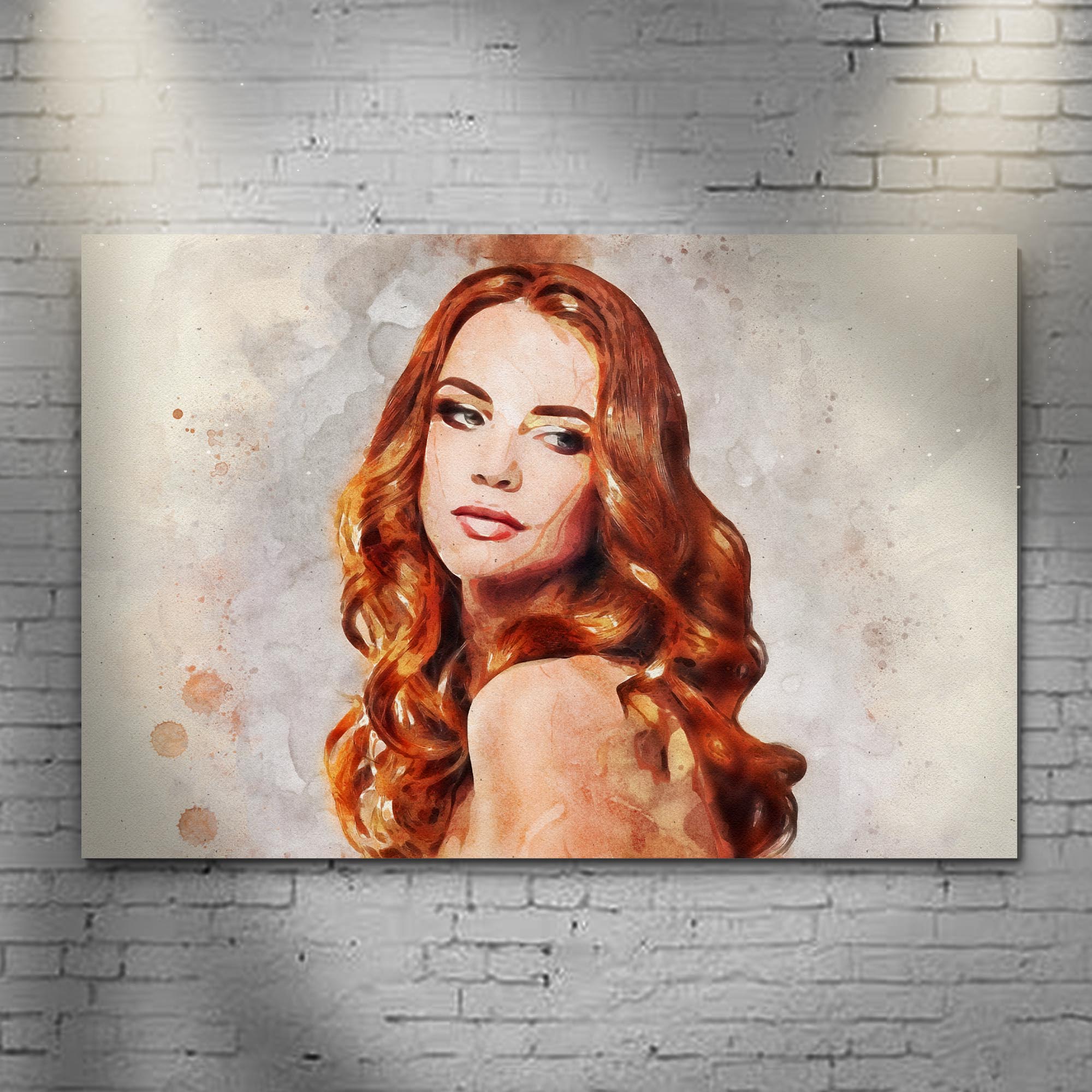 Classic Watercolor Portrait Sign on sale at MyriadMart
