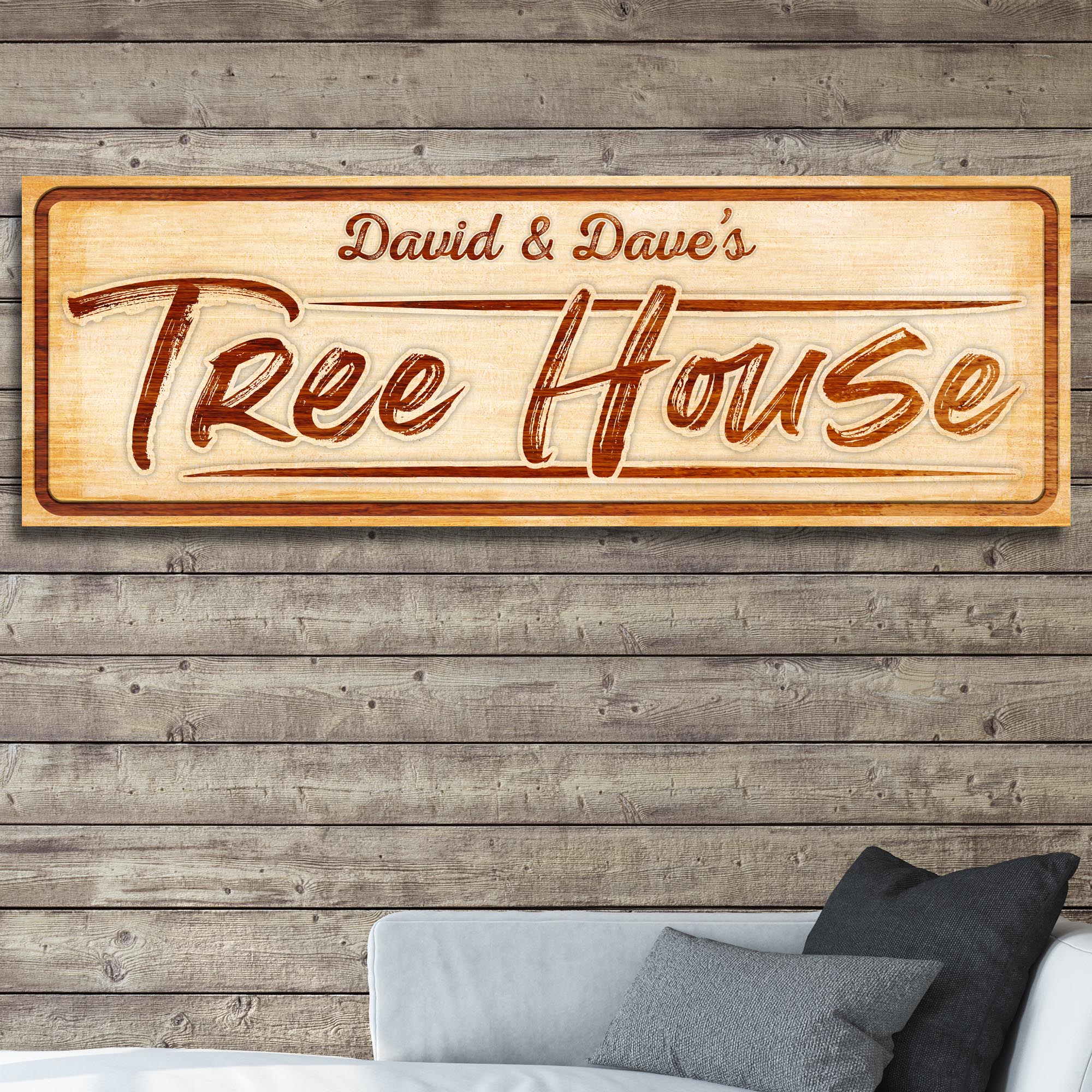 Treehouse Sign, Unique Baby Boy Gift, Tree House Wall Art, Tree House Sign, Tree House Lover Gift Sign Decor on sale at MyriadMart