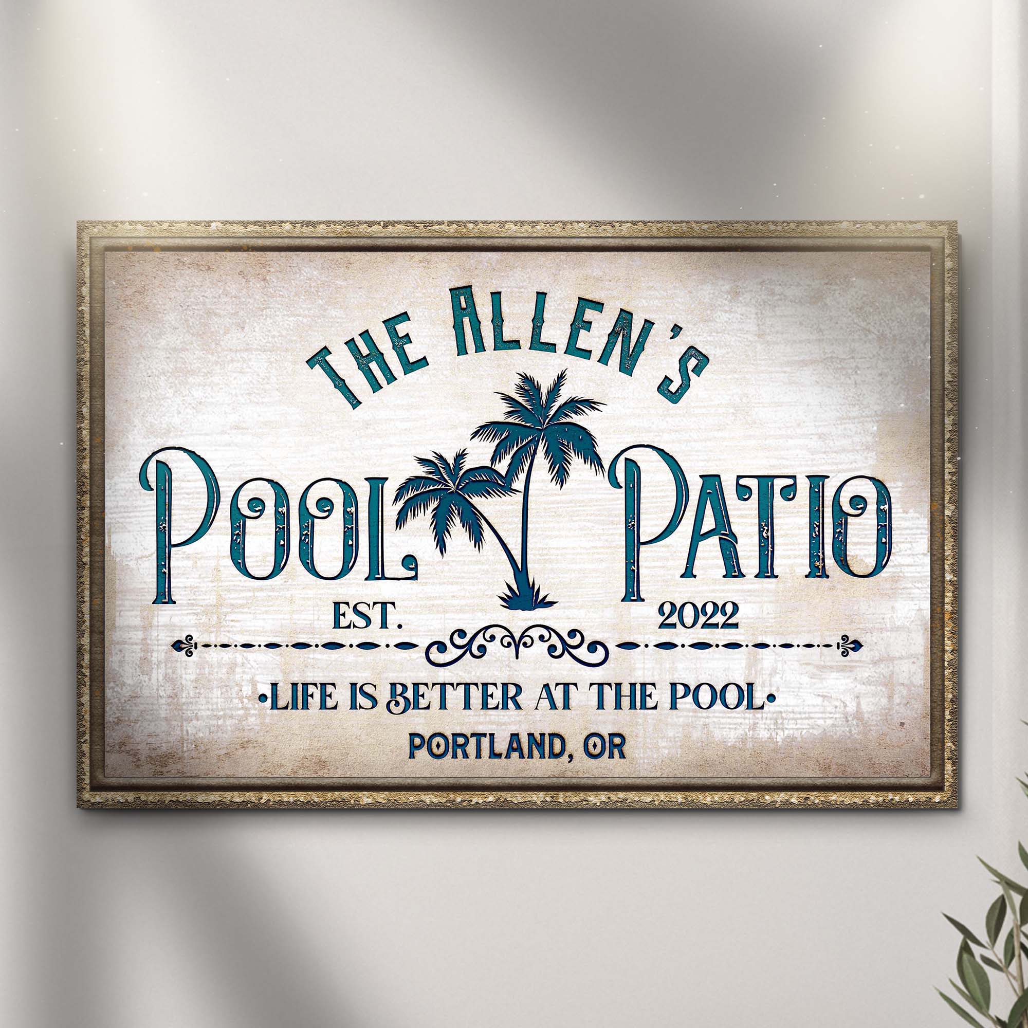 Life Is Better At The Pool And Patio Sign on sale at MyriadMart