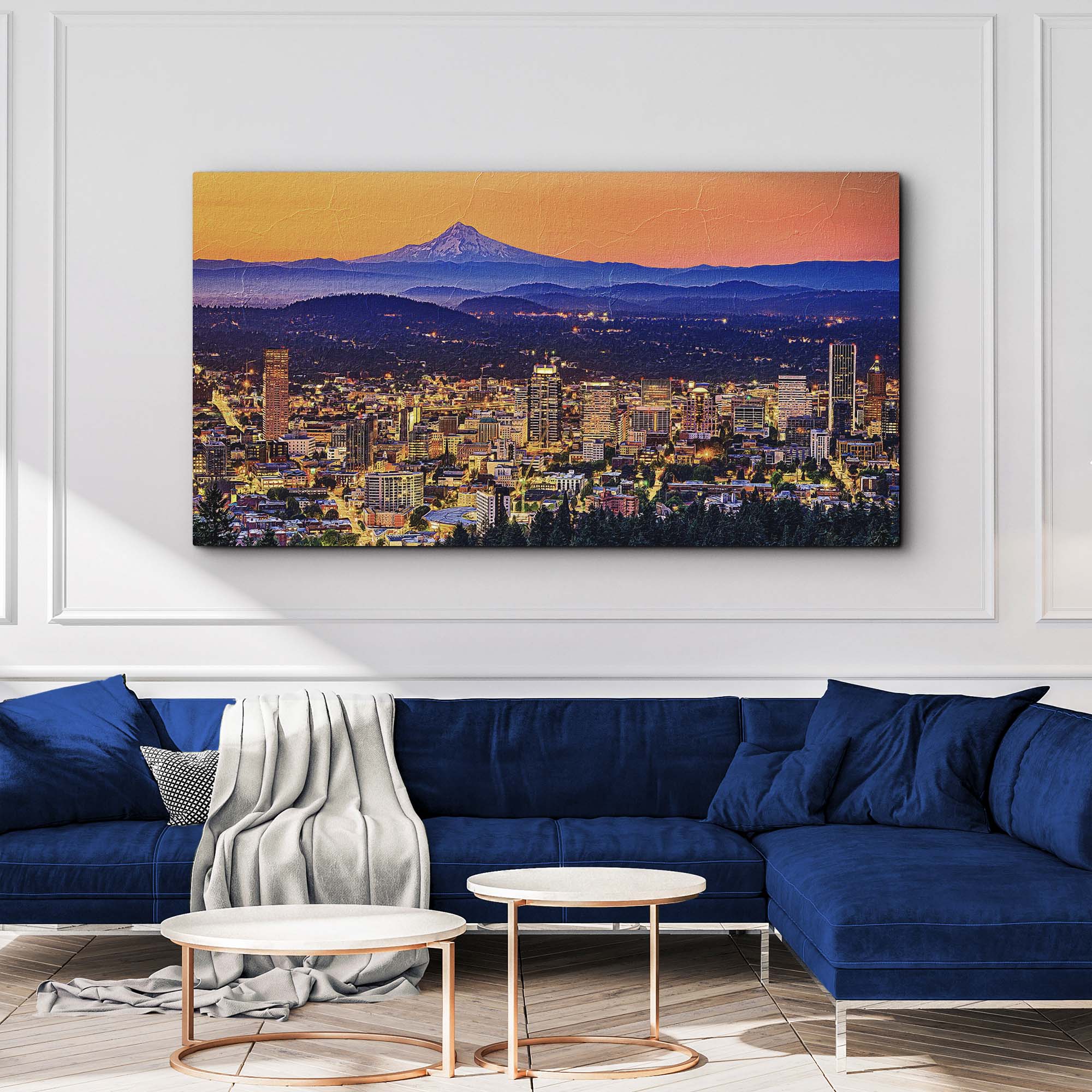 Portland Oregon Skyline Canvas Wall Art on sale at MyriadMart