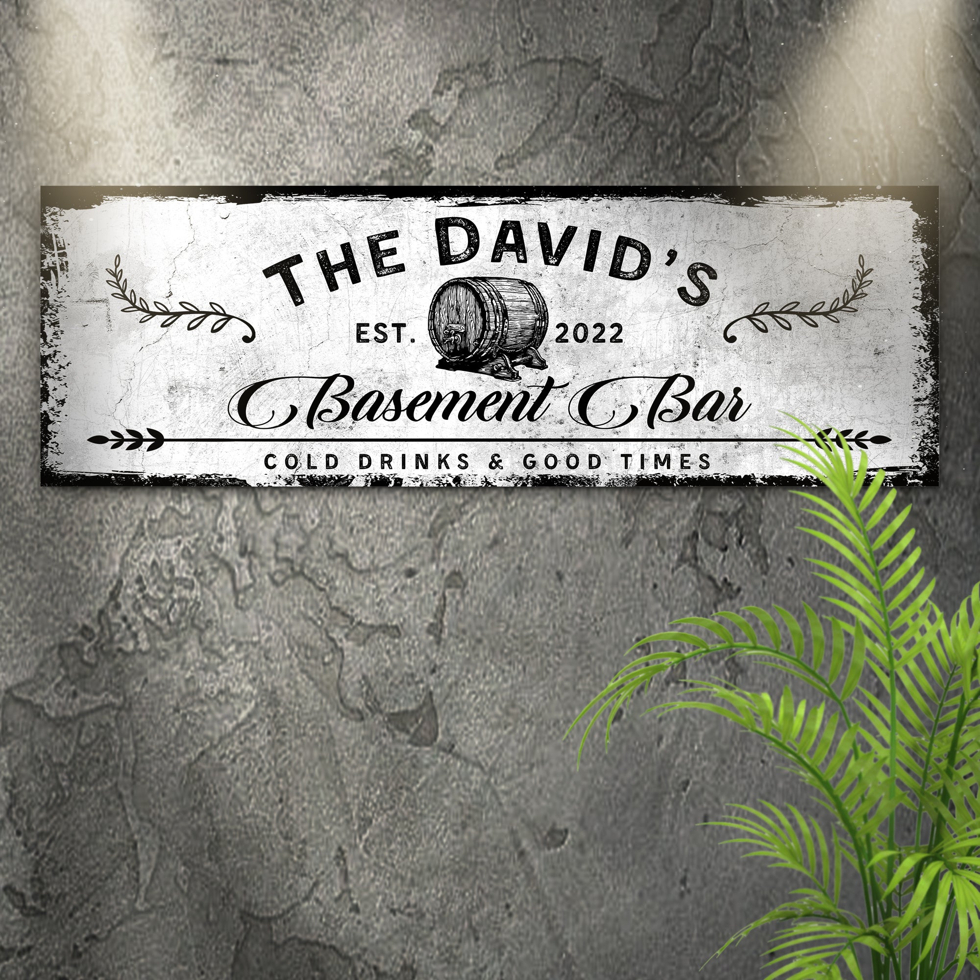 Basement Bar Barrel Sign on sale at MyriadMart