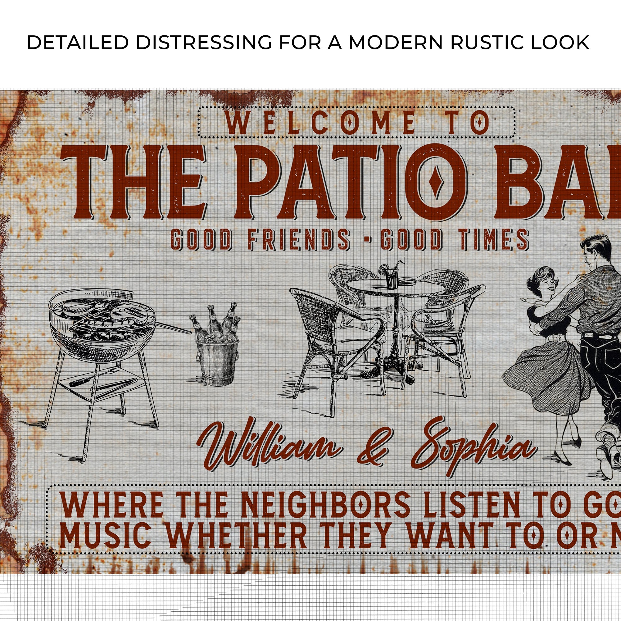 Welcome To The Patio Bar Sign II on sale at MyriadMart