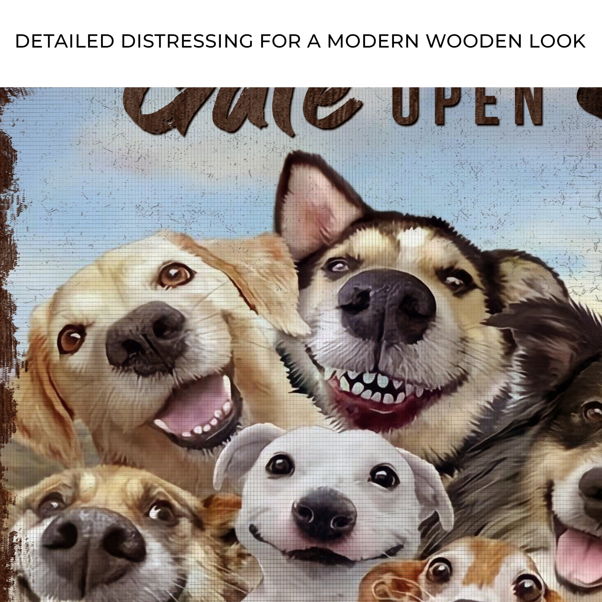 Live Like Someone Left The Gate Open Sign II on sale at MyriadMart