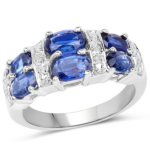 2.44 Carat Genuine Kyanite .925 Sterling Silver Ring on sale at MyriadMart