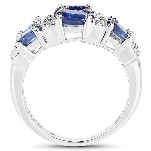 2.44 Carat Genuine Kyanite .925 Sterling Silver Ring on sale at MyriadMart