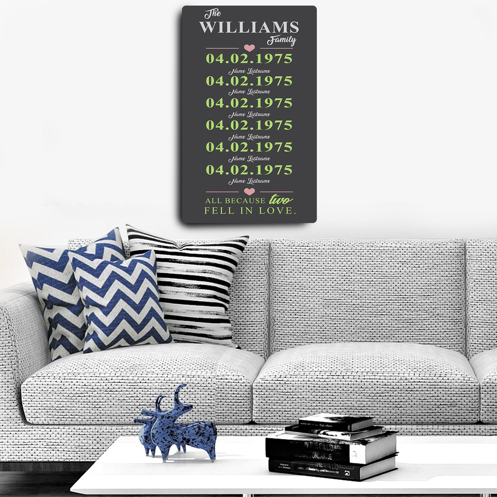 Family Dates Sign on sale at MyriadMart