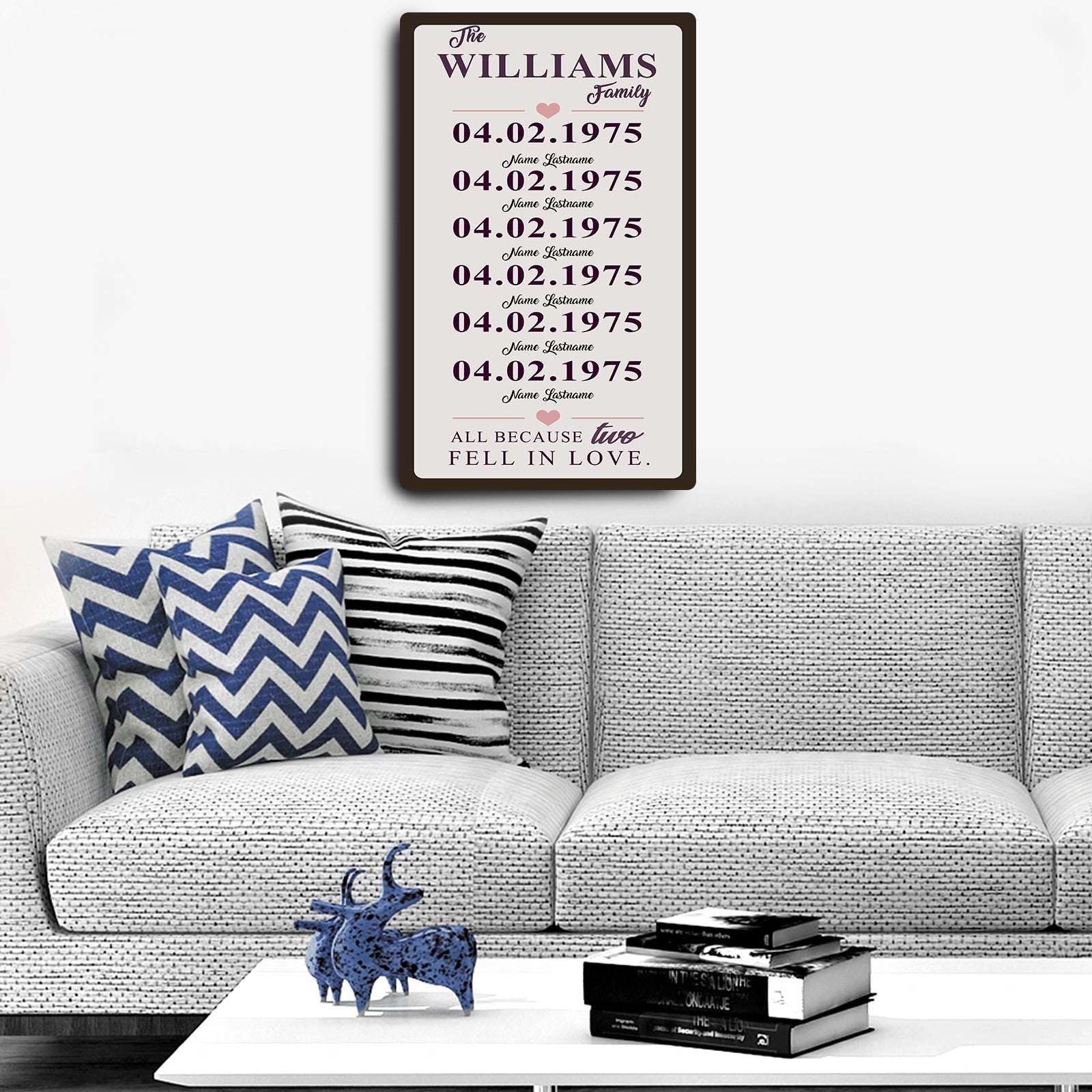 Family Dates Sign on sale at MyriadMart