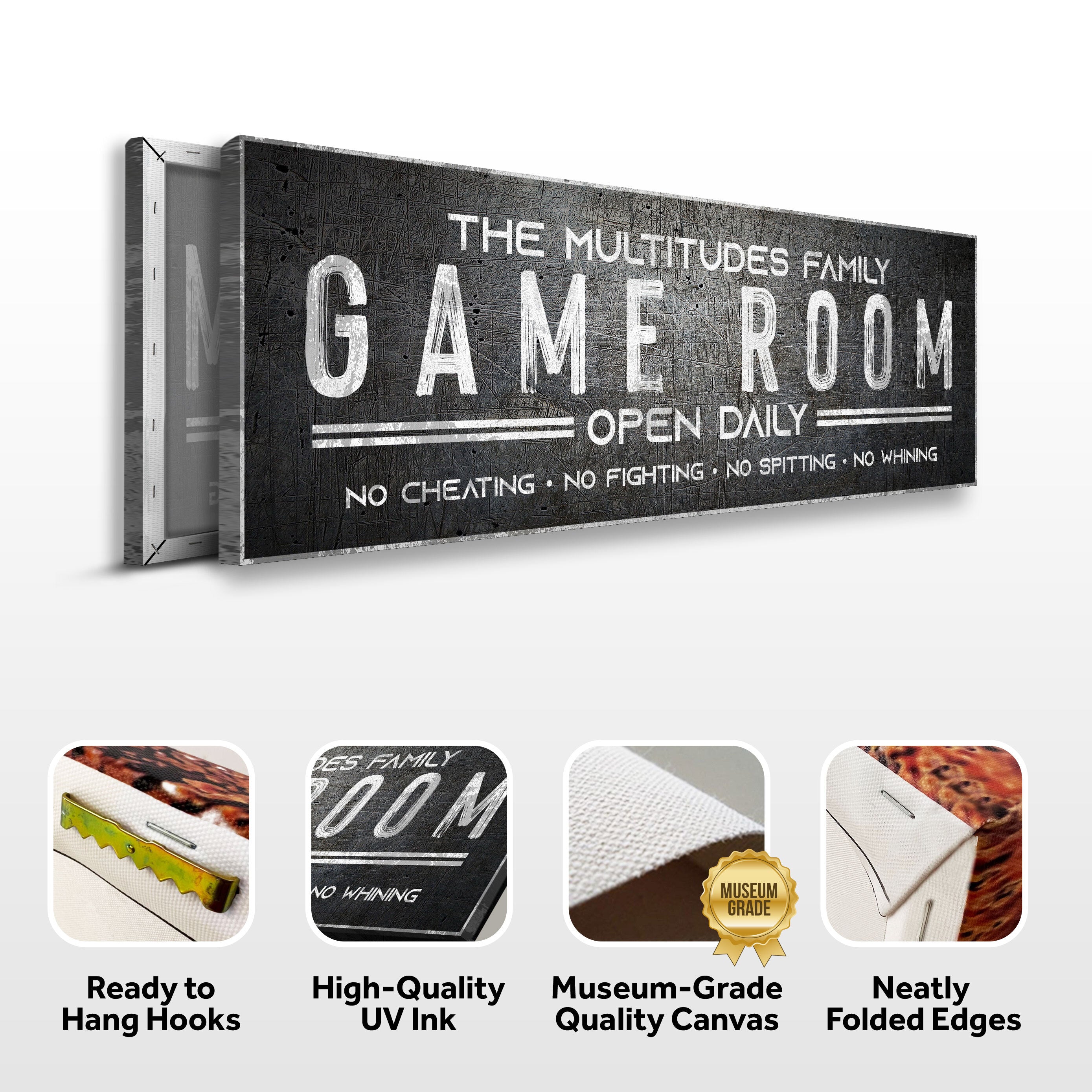 Family Game Room Sign on sale at MyriadMart