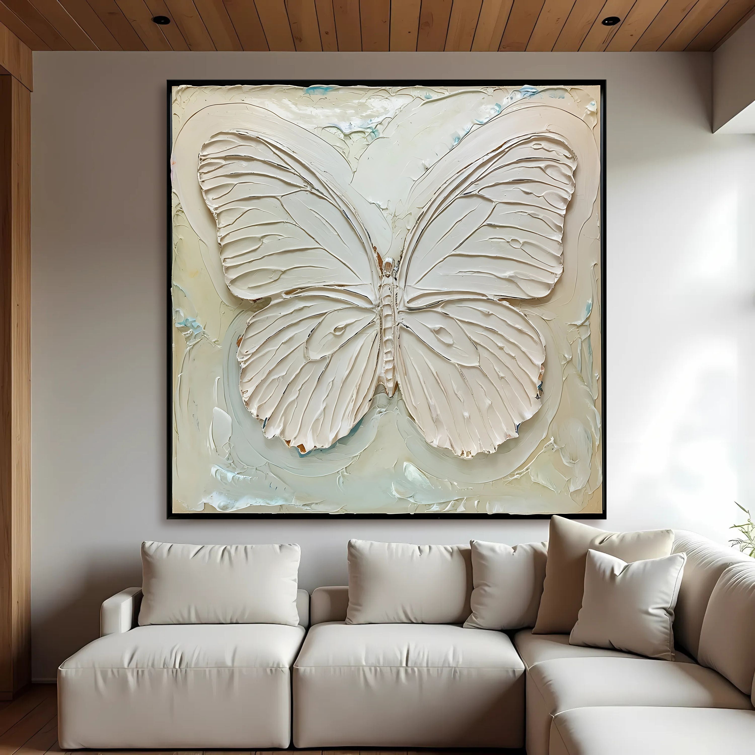 3D White Butterfly Wall Art on sale at MyriadMart