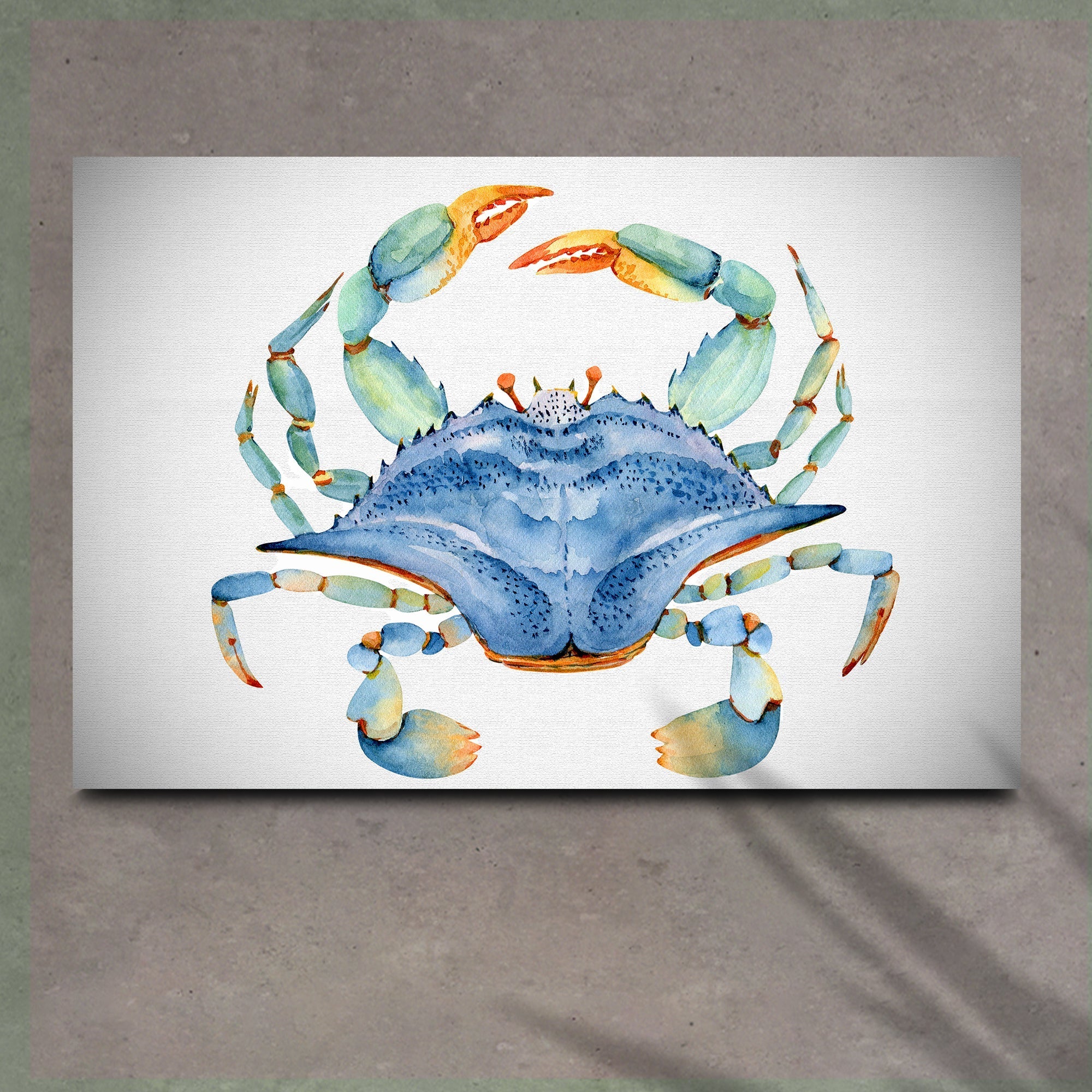 Crab Watercolor Canvas Wall Art IV on sale at MyriadMart