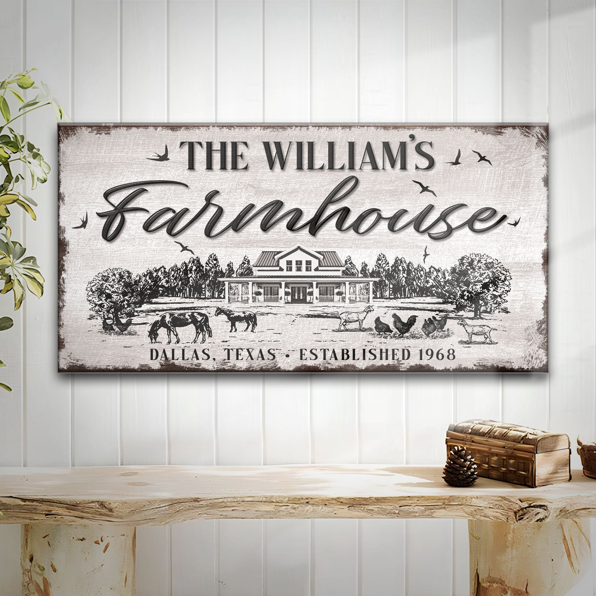 Custom Farmhouse Sign on sale at MyriadMart