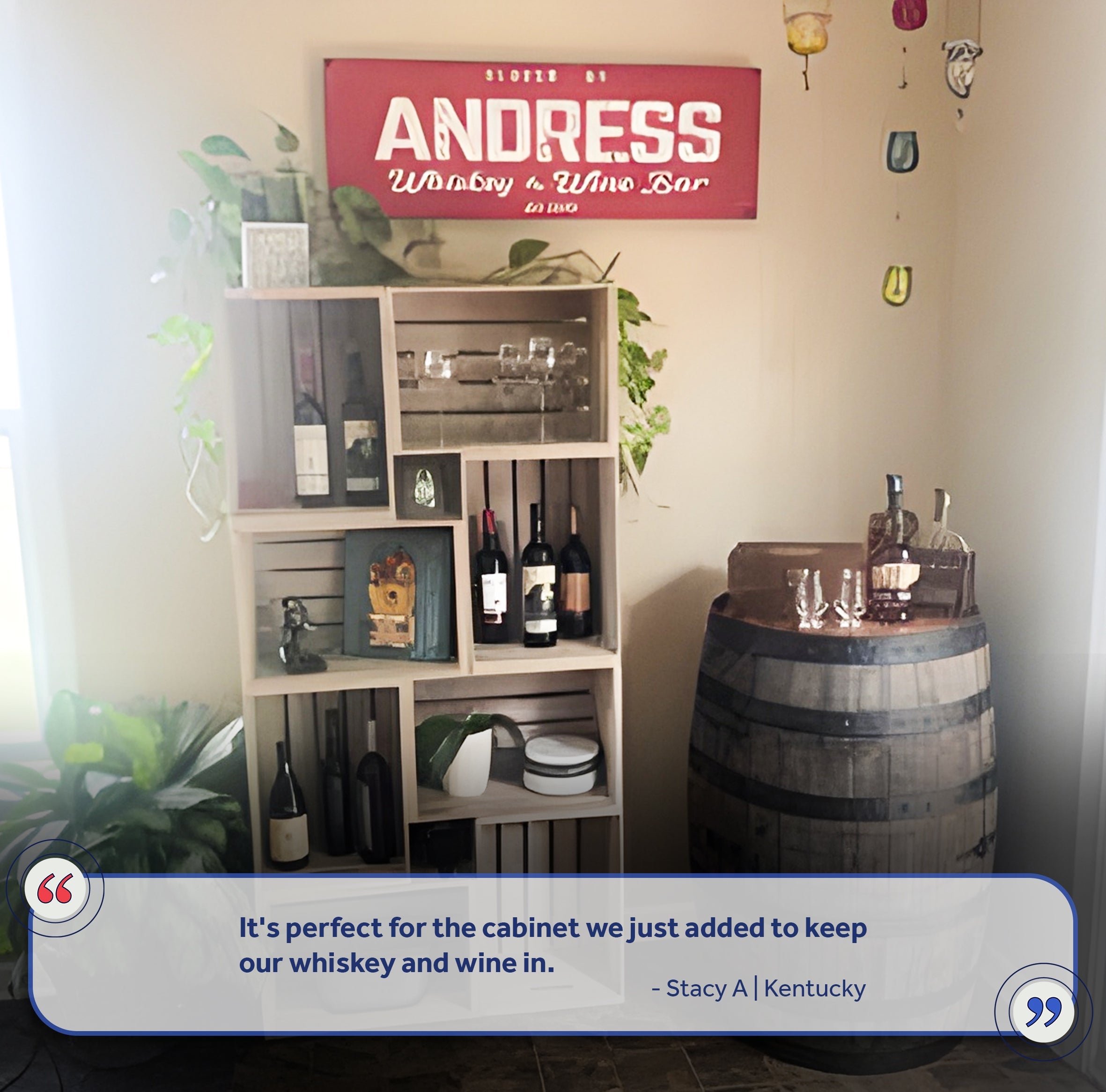 Whiskey And Wine Bar Sign III on sale at MyriadMart