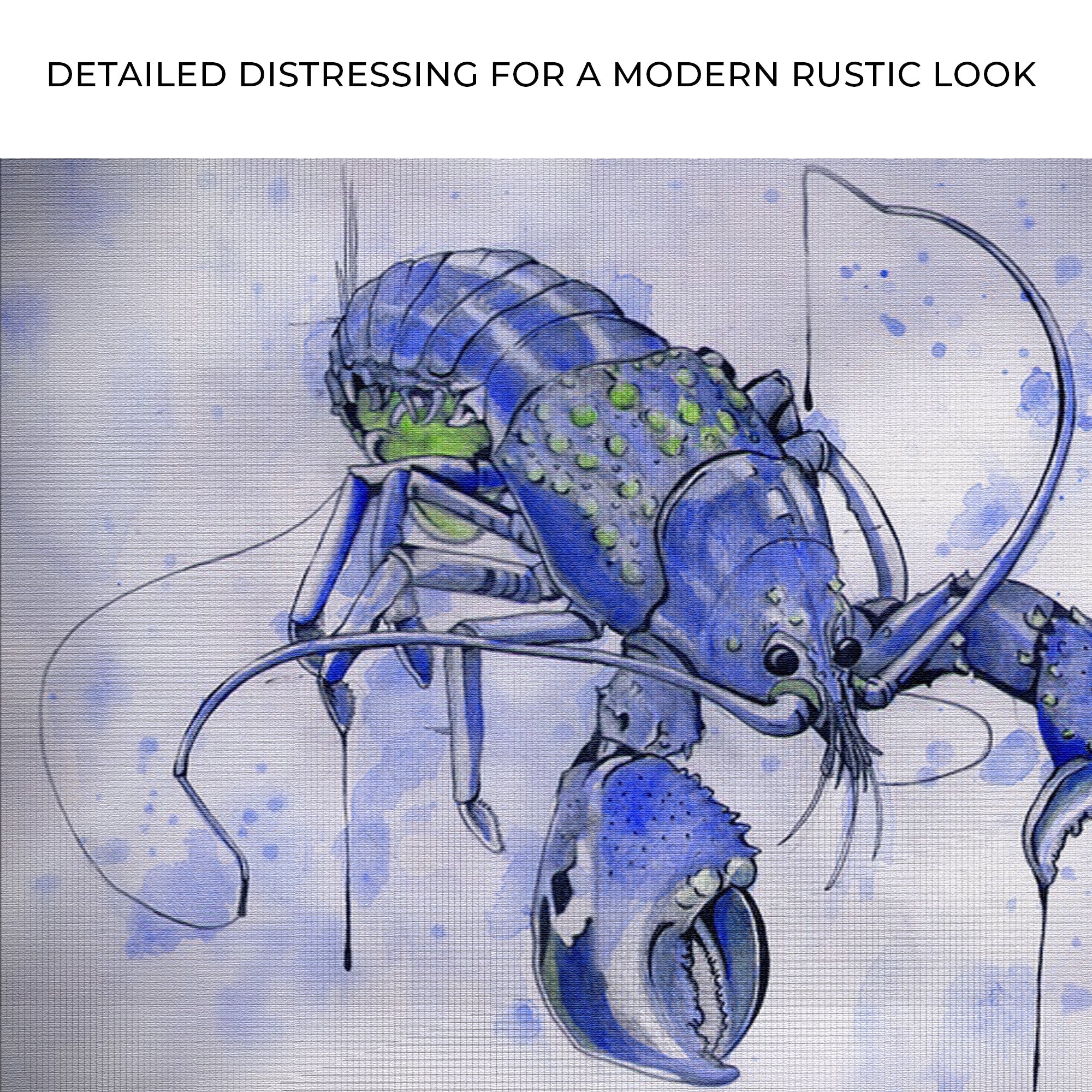 Lobster Watercolor Painting Canvas Wall Art VI on sale at MyriadMart