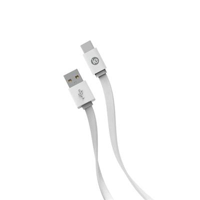 4 Ft USB-C to USB-A Cable 2.0, Connect USB-A to USB-C High Speed Cable, Plug and unplug easily without checking for the connector orientation. White.