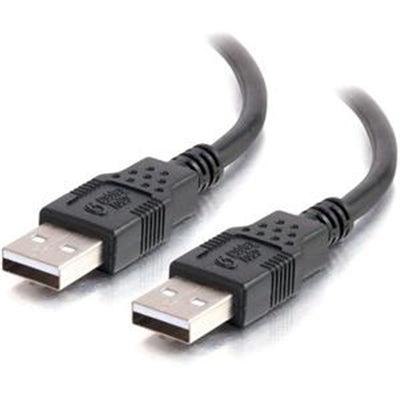 1m USB A Male to A Male Cable - Black