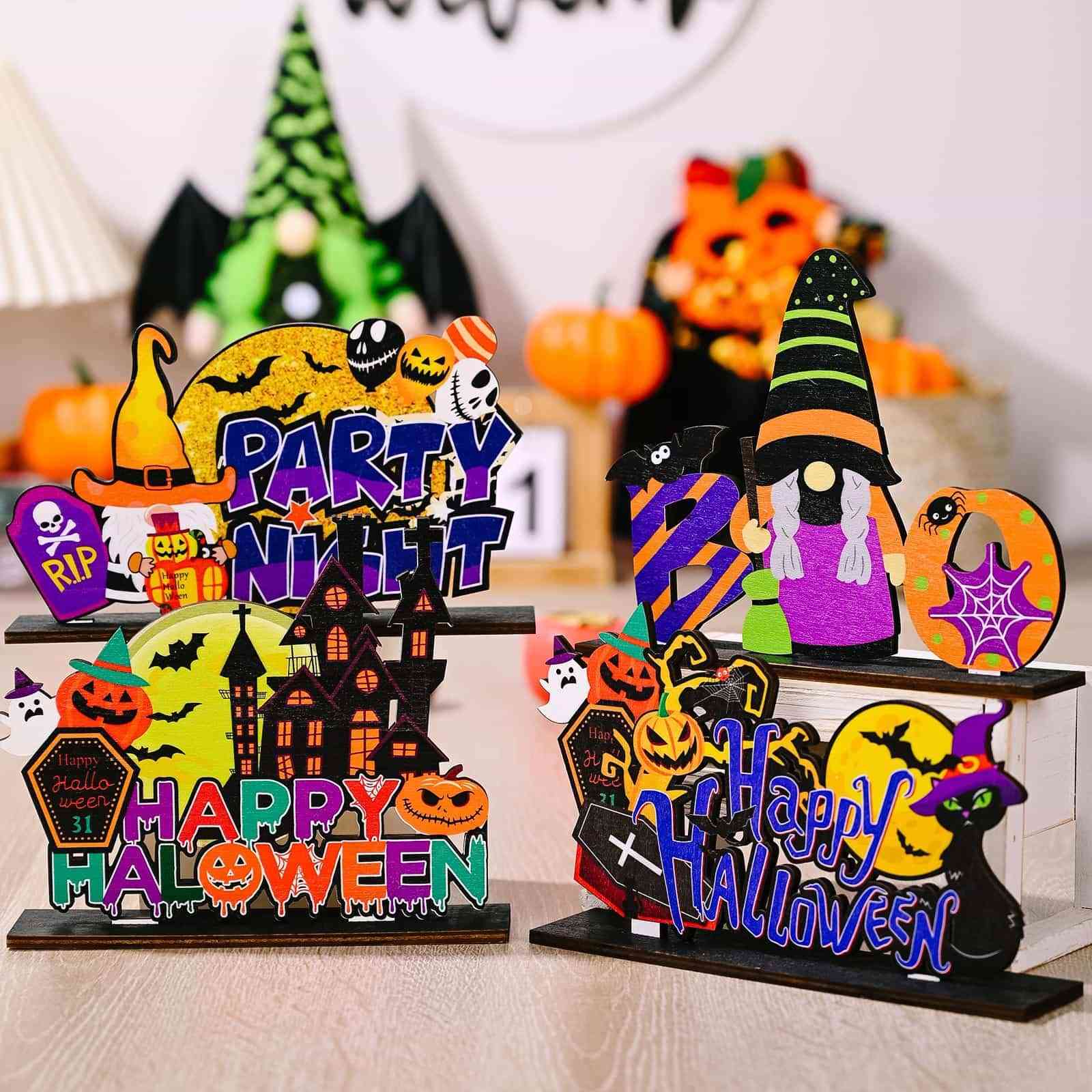 Assorted 2-Piece Halloween Element Ornaments, MyriadMart