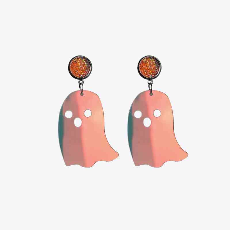 Ghost Shape Acrylic Dangle Earrings, MyriadMart