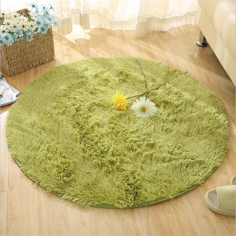 Warm Thick Round Rug Carpets for Living Room Soft Home Décor Bedroom Kid Room Decoration