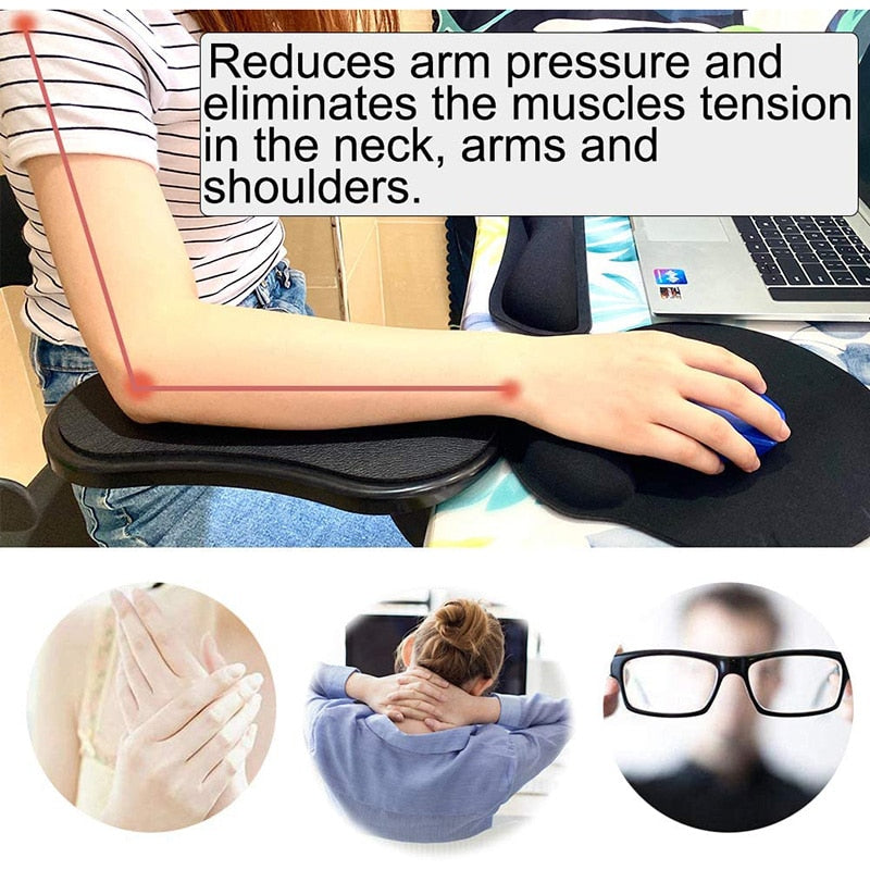 Computer Arm Rest For Desk Adjustable Ergonomic Wrist Rest Support For Keyboard Armrest Extender