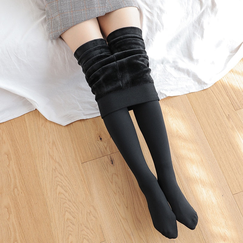 Winter Leggings For Women Warm Leggings Solid Color Velvet Leggings High Waist Leggings