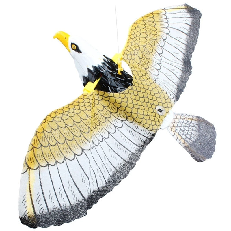 Simulation Bird Interactive Cat Toys Electric Hanging Eagle Flying Bird Cat Play Stick Scratch Toy