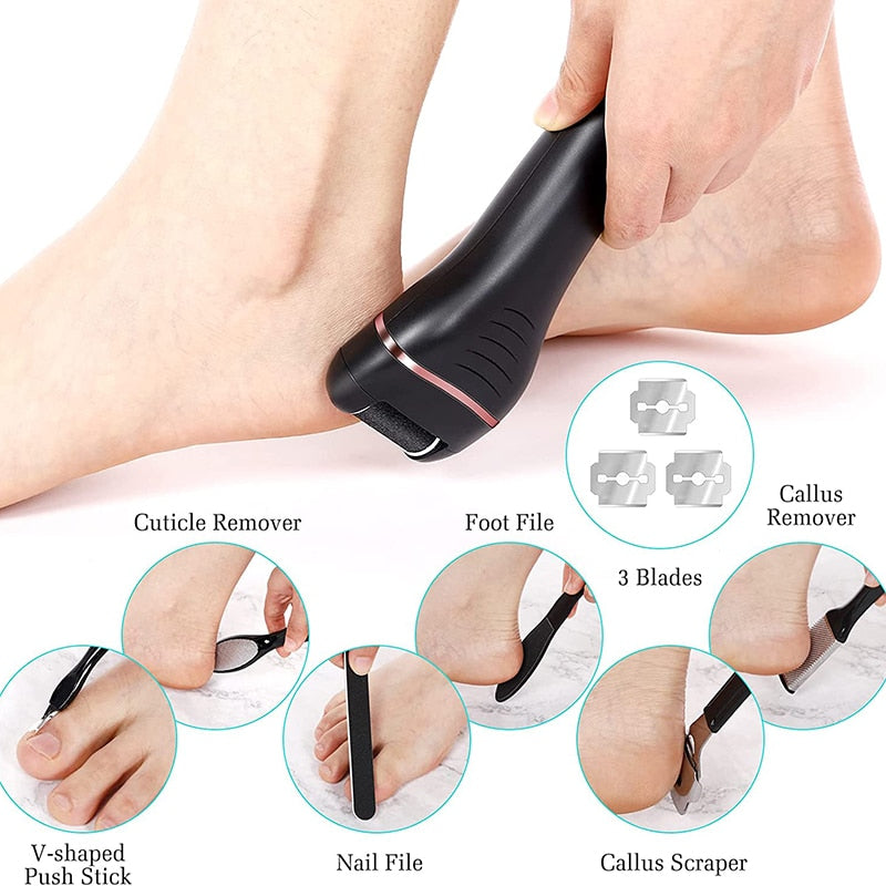 Rechargeable Foot Grinder Electric Foot File Care Tools Callus Remover Machine Pedicure Device