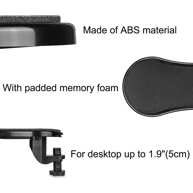 Computer Arm Rest For Desk Adjustable Ergonomic Wrist Rest Support For Keyboard Armrest Extender