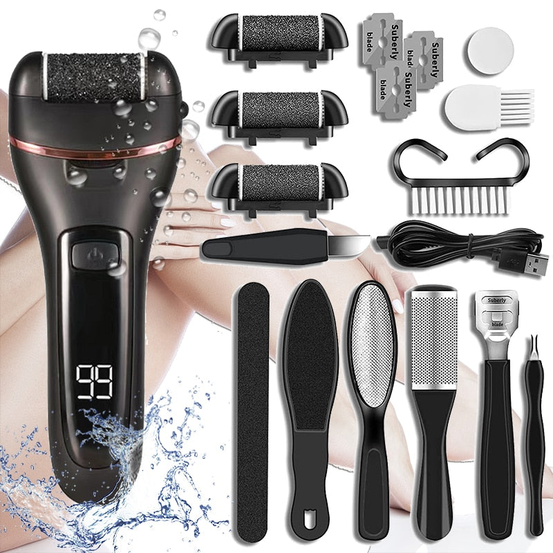 Rechargeable Foot Grinder Electric Foot File Care Tools Callus Remover Machine Pedicure Device