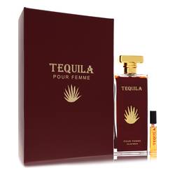 Tequila Pour Femme Red Eau De Parfum Spray + Free .17 oz Mini EDP Spray By Tequila Perfumes