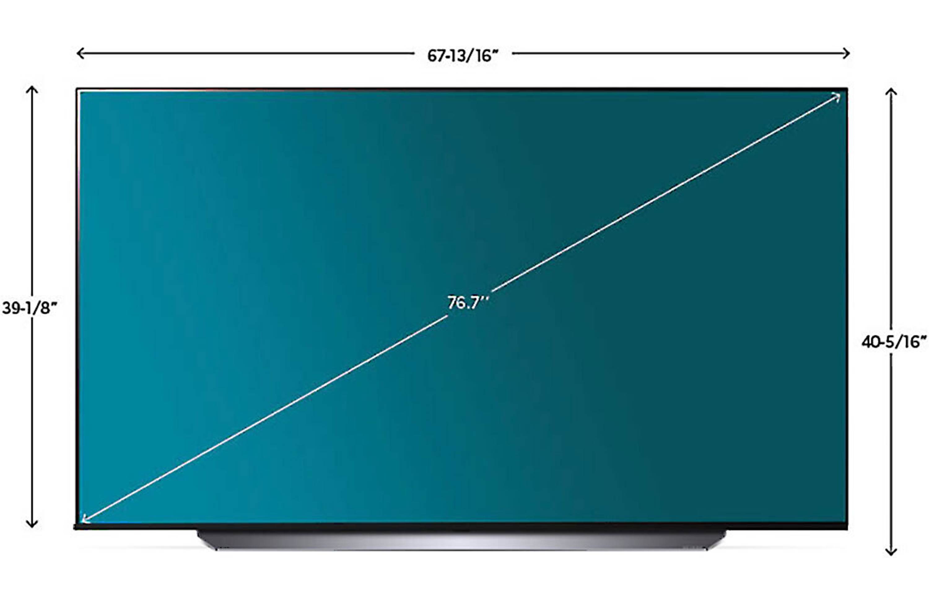 LG OLED77C1PUB 77" C1 Smart OLED 4K UHD TV with HDR 77" 2160p 120Hz 4K