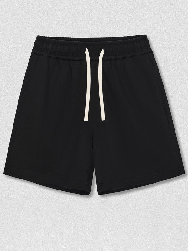 Men's solid color loose casual sports shorts