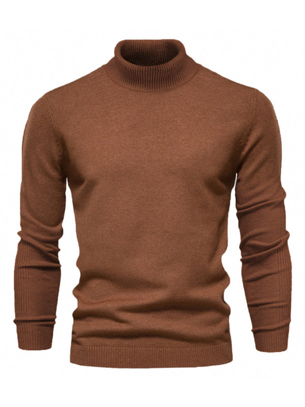 Turtleneck Men's Pullover Sweater Casual Knitwear, MyriadMart