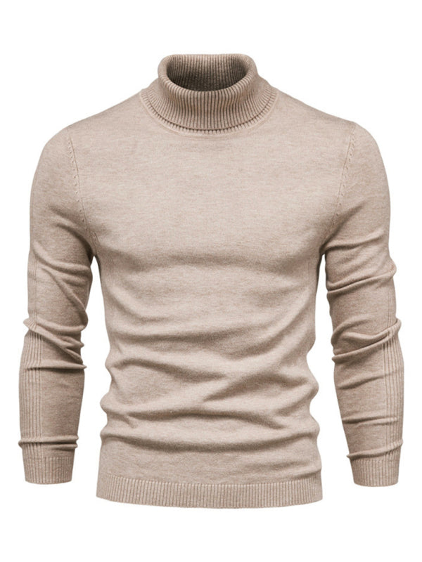 Turtleneck Men's Pullover Sweater Casual Knitwear, MyriadMart