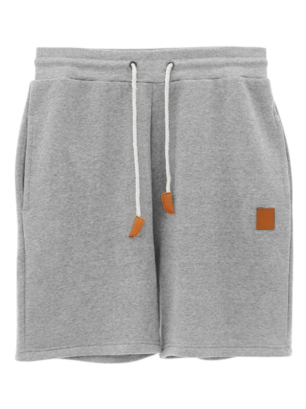 Men's new drawstring loose brushed skin-friendly casual sports shorts