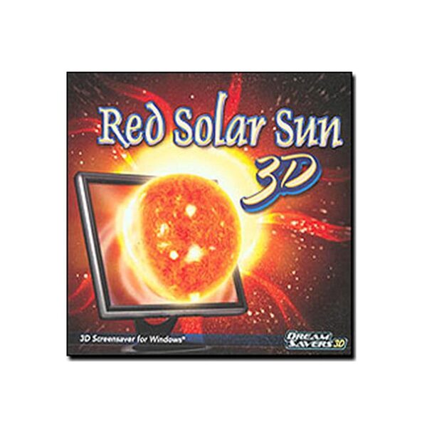Red Solar Sun 3D Screensaver for Windows - MyriadMart