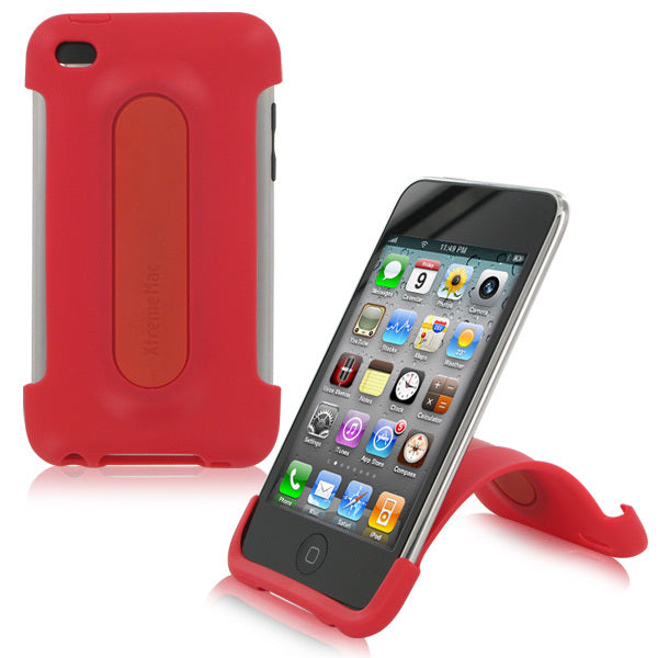 XtremeMac iPod Touch 4G Snap Stand - Cherry Bomb Red - MyriadMart