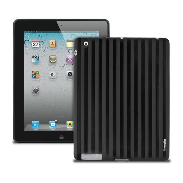 XtremeMac Tuffwrap Shine Case for iPad 2/3/4 (Black Stripe) - MyriadMart