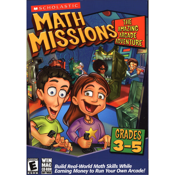 Math Missions: The Amazing Arcade Adventure with Math Card Game (Grades 3-5) - MyriadMart