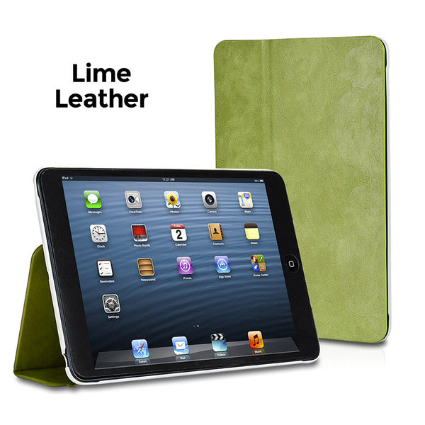 XtremeMac Microfolio Leather Lime Case for iPad Mini - MyriadMart