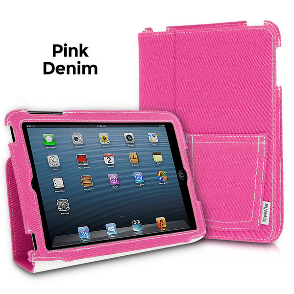 XtremeMac Microfolio Case for iPad Mini, Pink Denim - MyriadMart