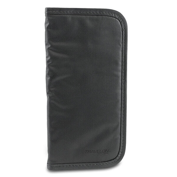 Travelon Luggage Safe ID Checkbook Wallet (Black) - MyriadMart